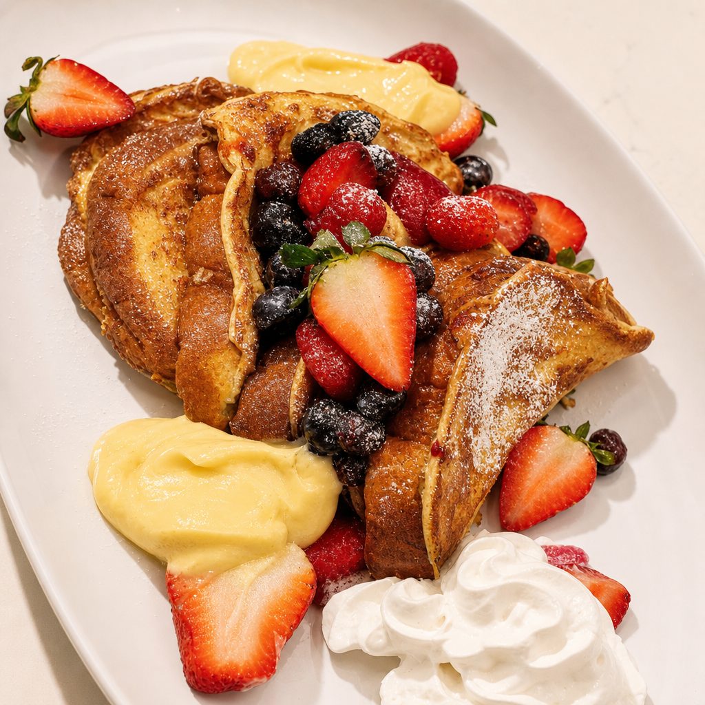 Wild Blueberries French Toast.